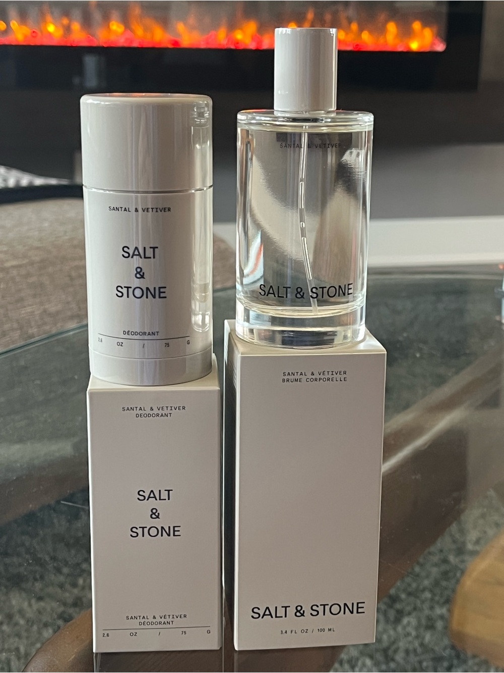 Salt & Stone Santal & Vetiver Body Mist & Deodorant Bundle